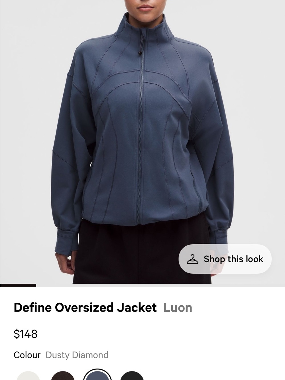 lululemon athletica Define Oversized Jacket - Dusty Diamond Blue